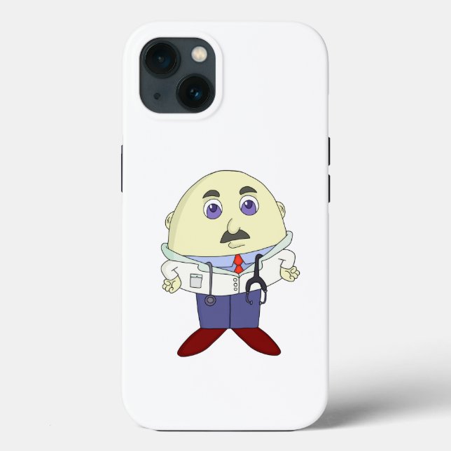 Funda De Case-Mate Para iPhone Médica de cabeza de huevo (Reverso )