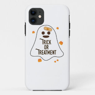Funda Para iPhone 11 Médica y enfermera Halloween Trick o Tratamiento