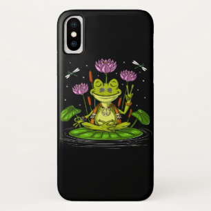 Funda Para iPhone X Medición de rana hippie