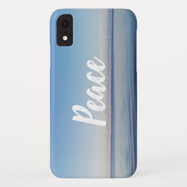 Funda De Case-Mate Para iPhone Medición del yoga del océano de la paz (Reverso)