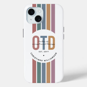 Funda Para iPhone 15 Médico de Terapia Ocupacional Personalizada