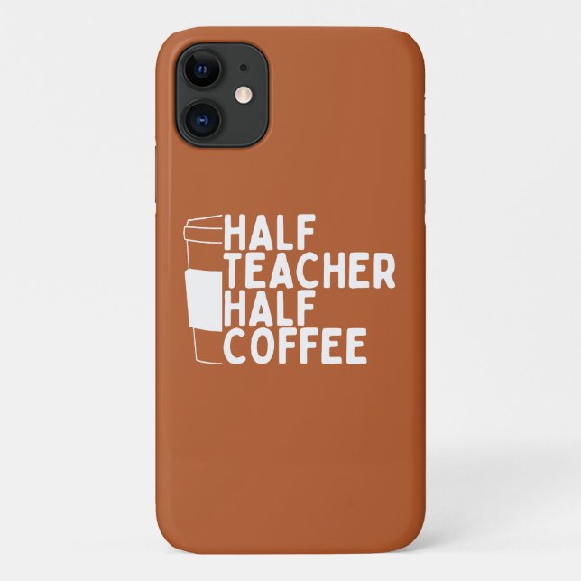 Funda De Case-Mate Para iPhone Medio café de profesor (Reverso)