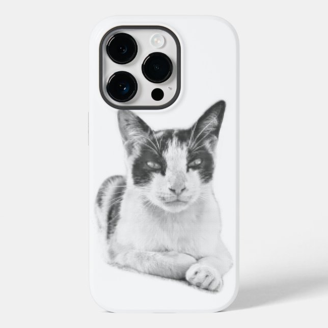 Funda De Case-Mate Para iPhone Medio tono de calico retro (Reverso )