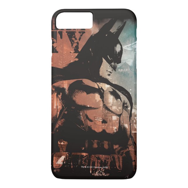 Funda De Case-Mate Para iPhone Medios mixtos de Arkham City Batman (Reverso)