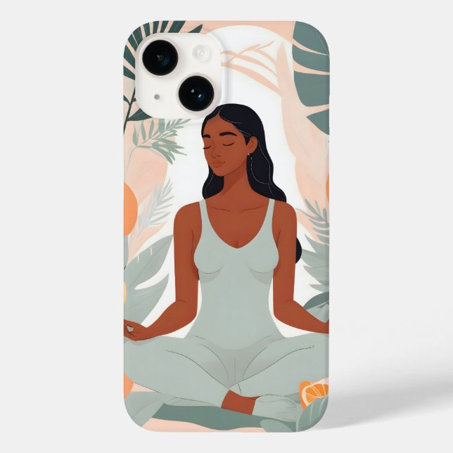 Funda De Case-Mate Para iPhone Meditación de cítricos (Reverso )