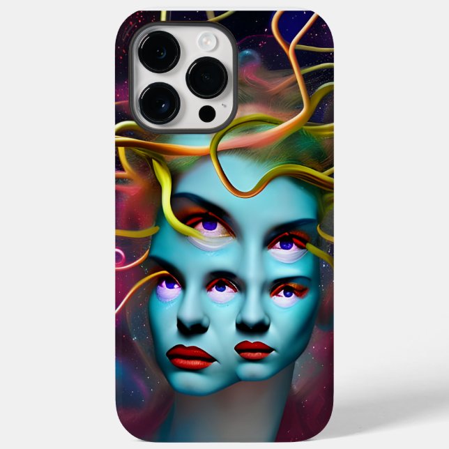 Funda De Case-Mate Para iPhone Medusa Hipnosis , Mitología Creatividad Mística (Reverso )