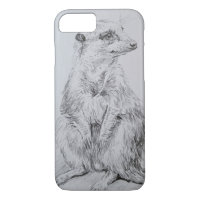 Meerkat en un caso del iPhone 7