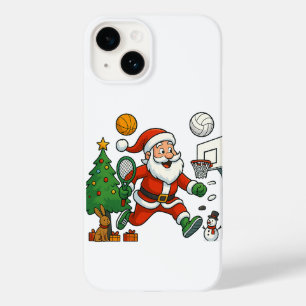 Funda Para iPhone 14 De Case-Mate Mega Festival Deportivo de Santa Claus - multisesi