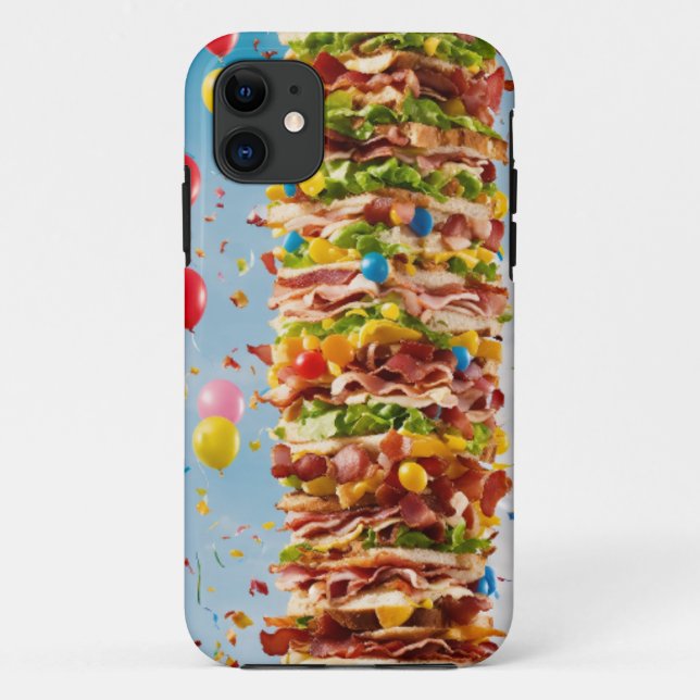 Funda De Case-Mate Para iPhone mega tamaño Burger design apple iphone case (Reverso)