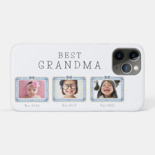 Funda Para iPhone 11 Pro Mejor Abuela Est Fecha Personalizada 3 Foto Cute P