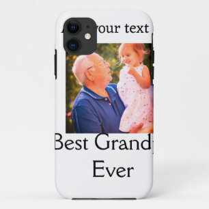 Funda Para iPhone 11 Mejor abuelo, abuelo, abuelo... foto de regalo tex