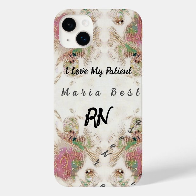 Funda De Case-Mate Para iPhone Mejor Enfermero Registrado (Reverso )