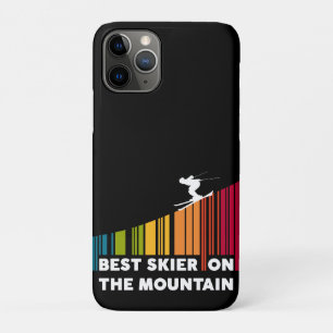 Funda Para iPhone 11 Pro Mejor Esquiador Del Diseño De Código De Barras De