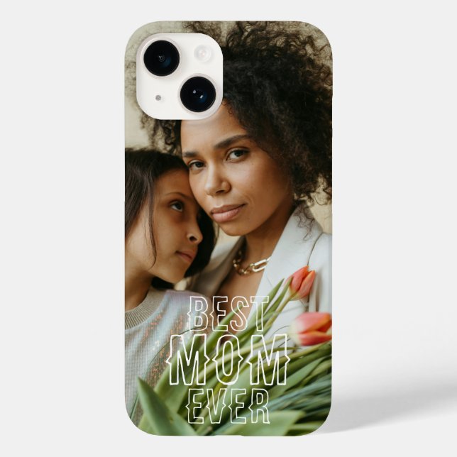 Funda De Case-Mate Para iPhone Mejor foto de mamá jamás (Reverso )