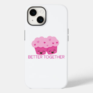 Funda Para iPhone 14 De Case-Mate Mejor Juntos Dos Cupcakes Rosa San Valentín