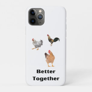 Funda Para iPhone 11 Pro Mejor Juntos. Pollos, humor, divertido