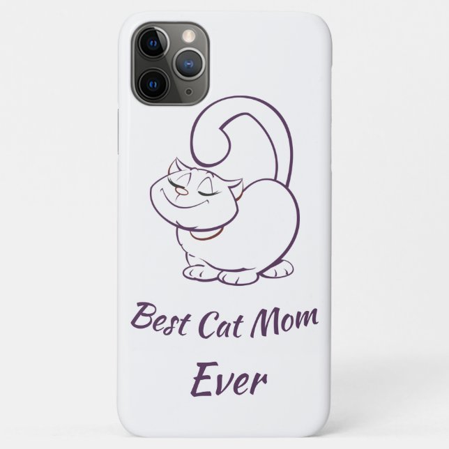 Funda De Case-Mate Para iPhone Mejor Madre De Gato (Reverso)