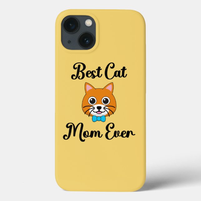 Funda De Case-Mate Para iPhone Mejor Madre De Gato (Reverso)