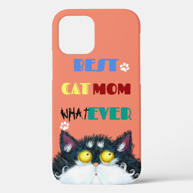 Funda De Case-Mate Para iPhone Mejor Madre De Gato | Gracioso Gato Amantes (Reverso )