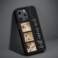 Mejor Mamá Foto Imagen Elegante Guión Negro