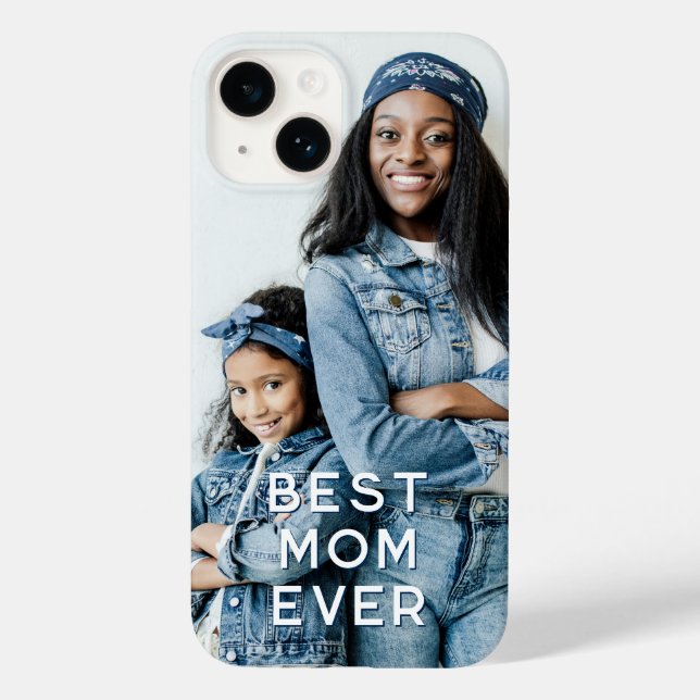 Funda De Case-Mate Para iPhone Mejor Mamá Siempre Foto Vertical (Reverso )