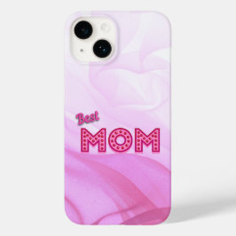 Funda Para iPhone 14 De Case-Mate Mejor Mamá siempre rosa pastel moda moderna