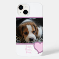 MEJOR MASCOTA DE TEXTO DE NANA EN CORAZÓN ROSA