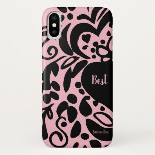 Funda Para iPhone X Mejor" medio modelo el   de moda del mejor amigo