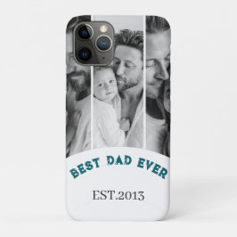 Funda Para iPhone 11 Pro Mejor Papá Personalizado Collage de Múltiples Foto