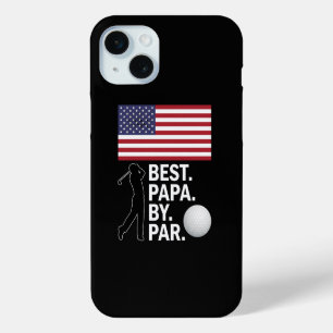 Funda Para iPhone 15 Mini Mejor Papá Por Par Golfing Papá Día del Padre Golf