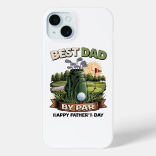 Funda Para iPhone 15 Mini Mejor Papá Por Par Papá Golf Divertido