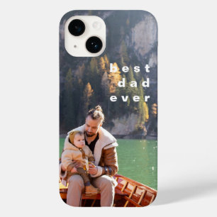 Funda Para iPhone 14 De Case-Mate Mejor papa siempre foto completa superposición per