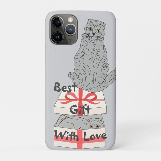 Funda De Case-Mate Para iPhone Mejor regalo para gatos (Reverso)