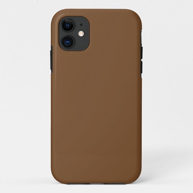 Funda De Case-Mate Para iPhone Mejora tu diseño con un fondo marrón (Reverso)