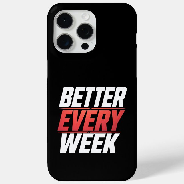 FUNDA DE Case-Mate PARA iPhone MEJORANDO CADA SEMANA (Reverso )