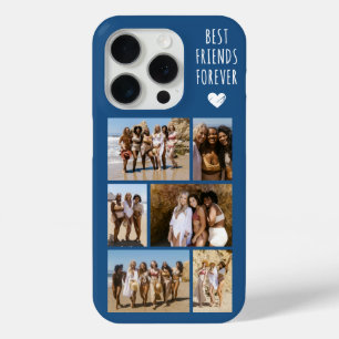 Funda Para iPhone 15 Pro Mejores Amigos Para Siempre 6 Foto Azul
