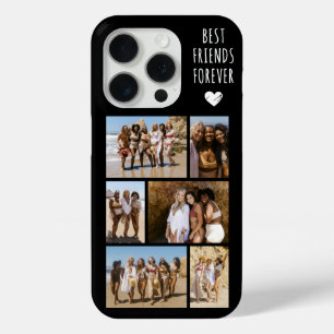 Funda Para iPhone 15 Pro Mejores Amigos Para Siempre 6 Foto Negra