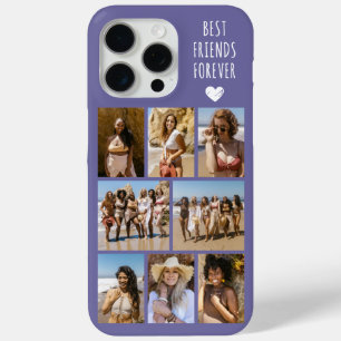 Funda Para iPhone 15 Pro Max Mejores Amigos Por Siempre 8 Foto Púrpura