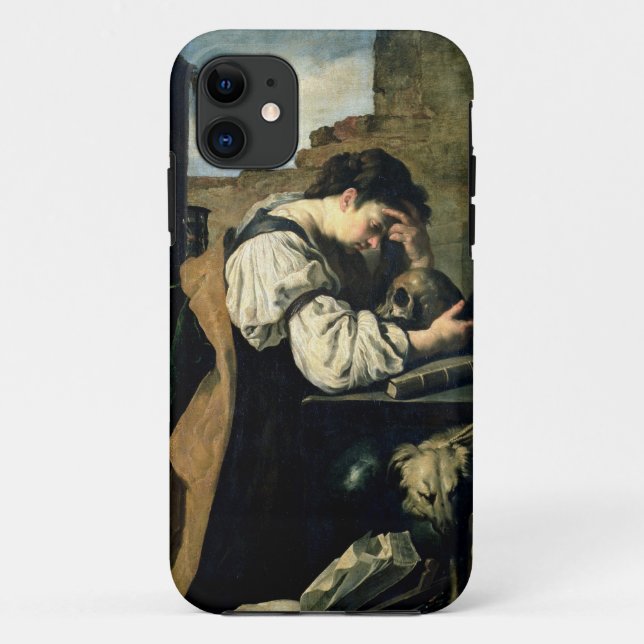 Funda De Case-Mate Para iPhone Melancolía (aceite en lona) (Reverso)