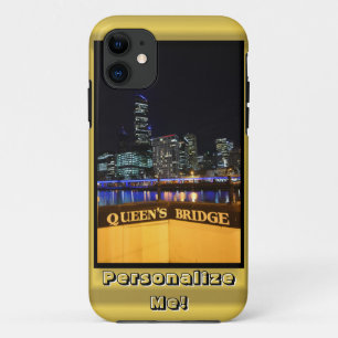 Funda Para iPhone 11 Melbourne Australia: Luces por el puente de Queens