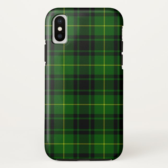 Funda De Case-Mate Para iPhone Melocotonería tartan de MacArthur (Reverso)