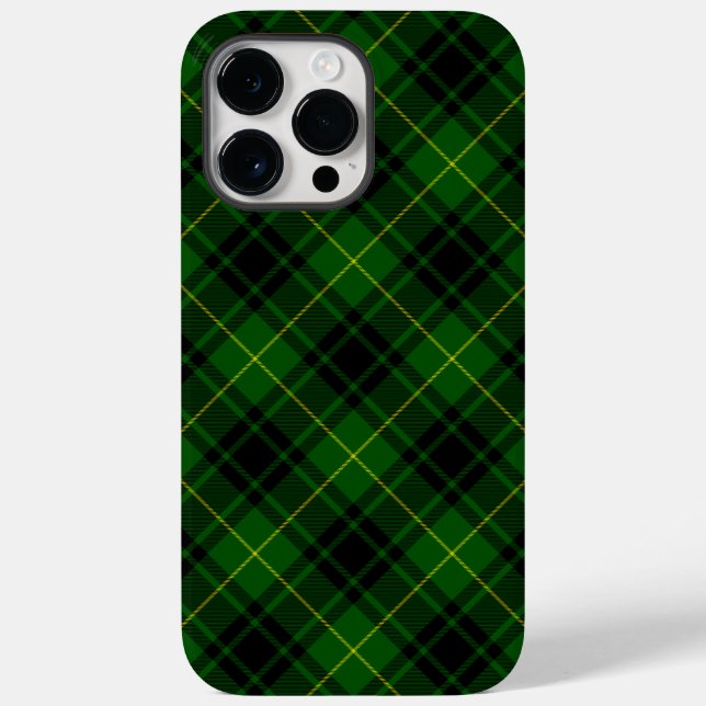 Funda De Case-Mate Para iPhone Melocotonería tartan de MacArthur (Reverso )