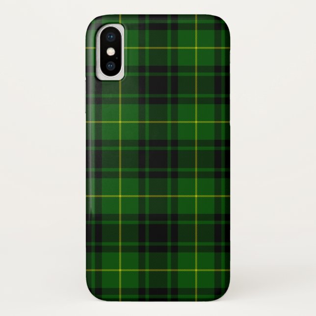 Funda De Case-Mate Para iPhone Melocotonería tartan de MacArthur (Reverso)