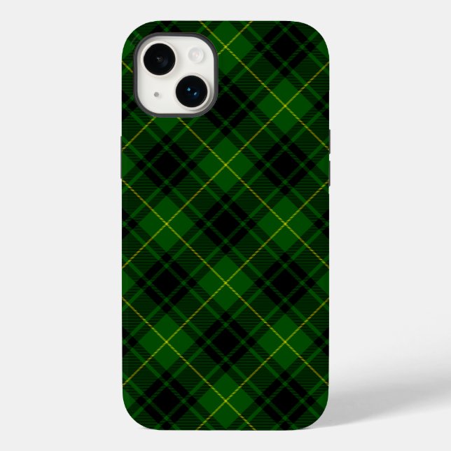 Funda De Case-Mate Para iPhone Melocotonería tartan de MacArthur (Reverso )