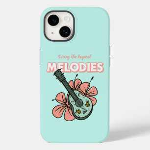 Funda Para iPhone 14 De Case-Mate Melodías Tropicales Ukulele Arte Floral