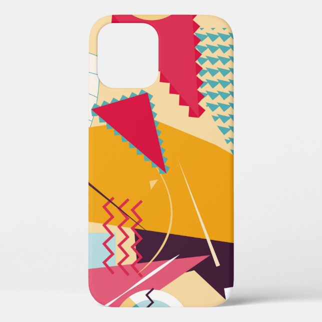 Funda De Case-Mate Para iPhone Memphis Mood: Tendencia Geométrica Retro (Reverso )