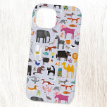 Funda Para iPhone 14 De Case-Mate Menagerie animal<br><div class="desc">Todo tipo de animales divertidos y vida salvaje para los amantes de los animales en todas partes. Animales de safari,  granja,  aves,  mascotas y vida salvaje. Un monstruo parece haberse colado también. Arte original de Nic Squirrell.</div>