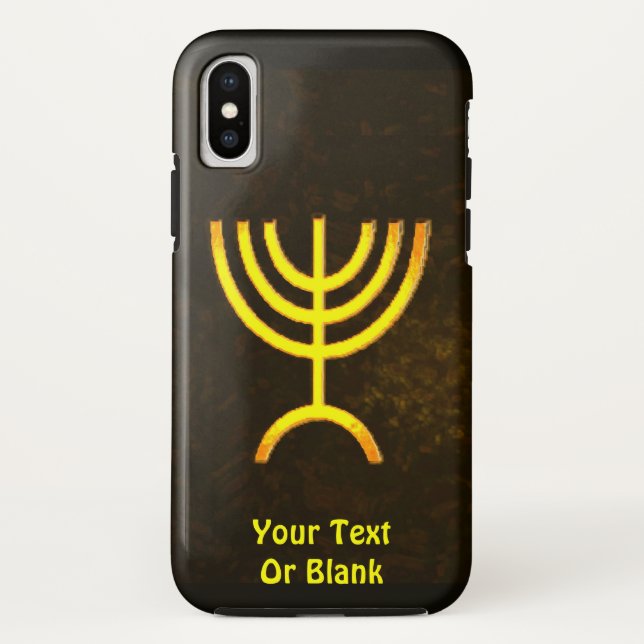 Funda De Case-Mate Para iPhone Menorah Flame (Reverso)