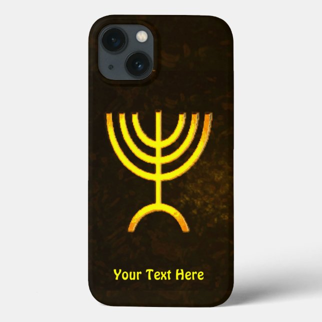 Funda De Case-Mate Para iPhone Menorah Flame (Reverso)