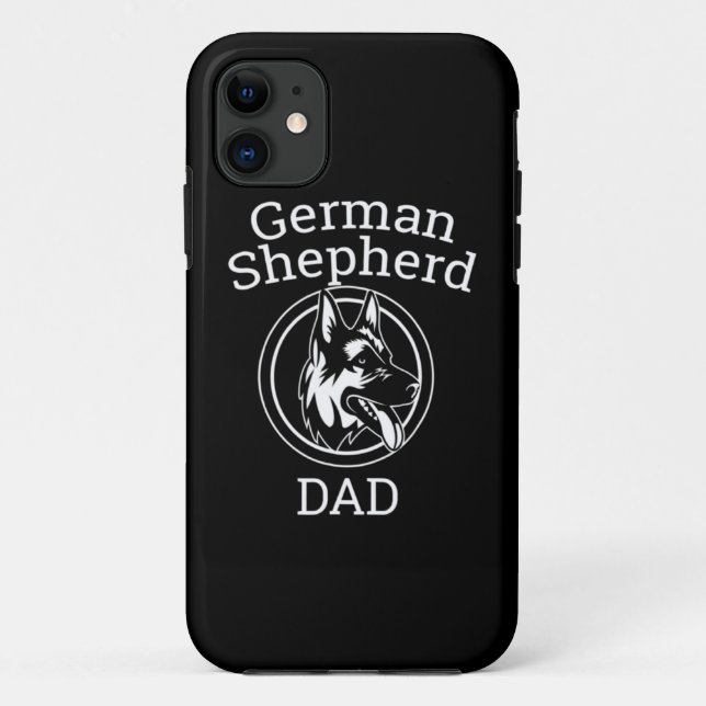 Funda De Case-Mate Para iPhone Mens German Shepherd Dad (Reverso)